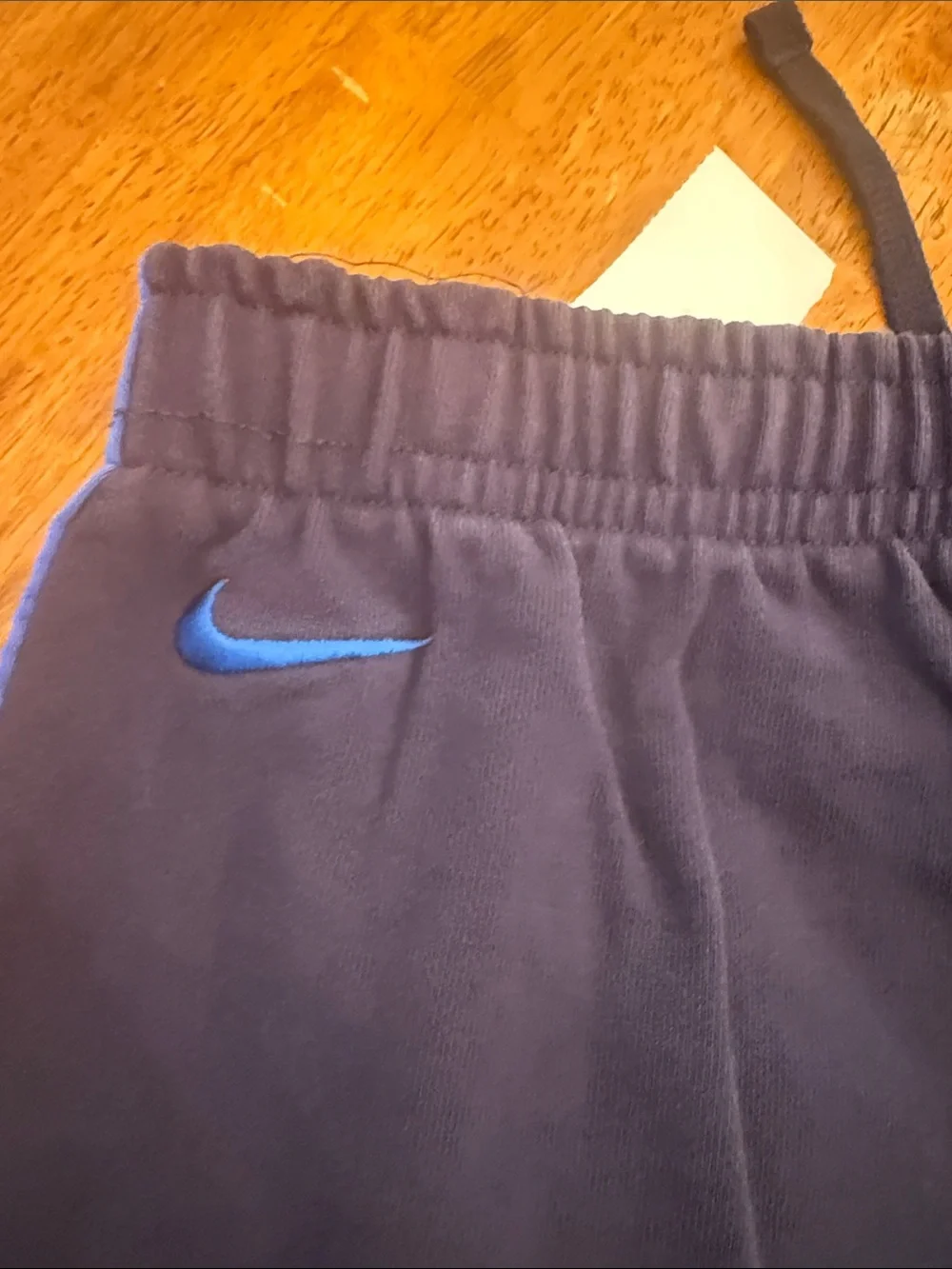 Nike Navy Sweatpants with Royal Blue Side Stripes xl